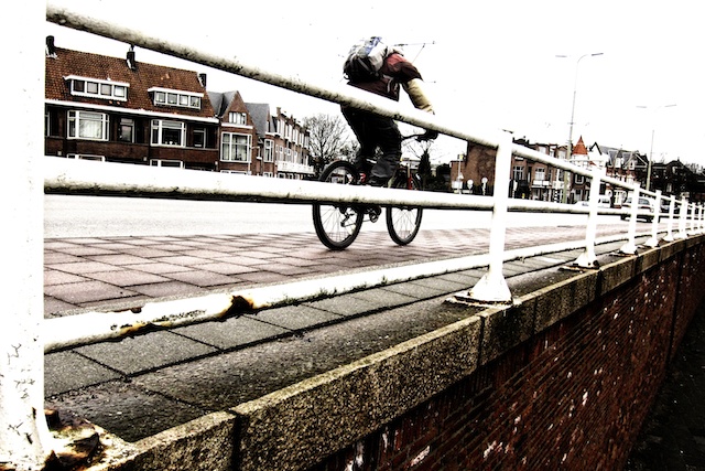 fietser Hoornbrug