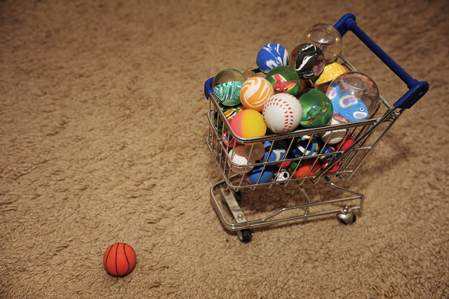 stuiterballenwinkelwagentje